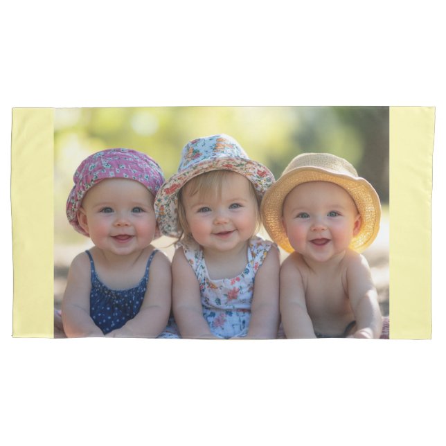 Twin Babies Pillow Cover - Double the Love (Front)