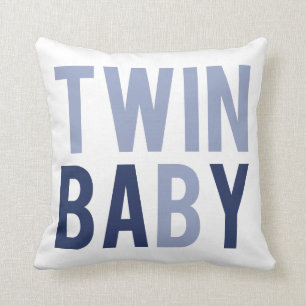 Twin Baby B Pillow Blue