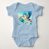 Twin Baby Boys With Stork Baby Shower