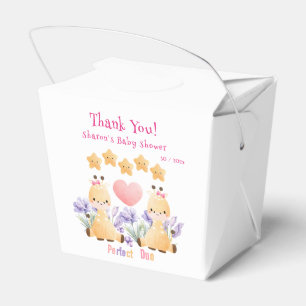 Twin Baby Shower   Cute Giraffe Baby Shower Favour Box