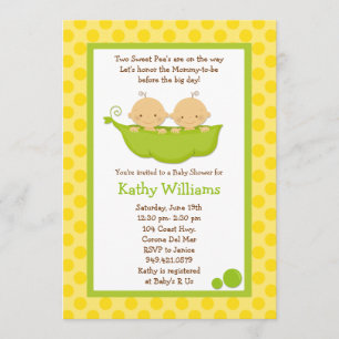 Twin Baby Shower Invitation