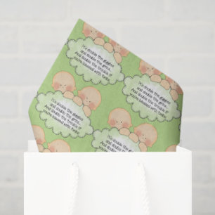 Twin baby shower tissue paper