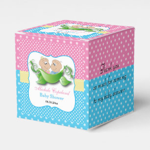 Twin Baby Shower - Two Peas In A Pod Favour Box