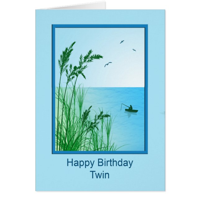 Twin Birthday Sea Fishing (Front)