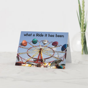 TWIN BIRTHDY WHAT A RIDE IT HAS BEEN/FUN TOO CARD