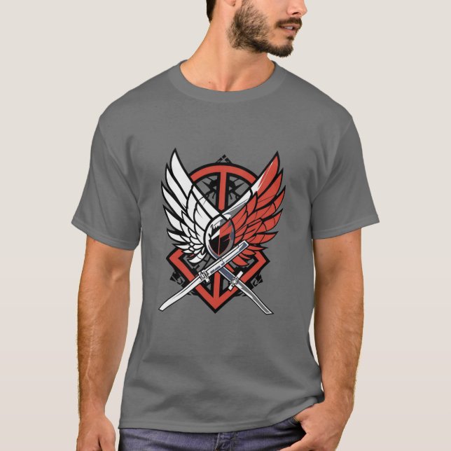 Twin Blades Anime Tee (Front)