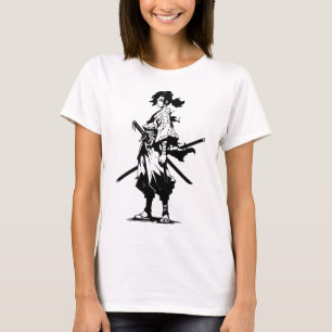 Twin Blades, Fierce Heart (Anime Beauty) T-Shirt