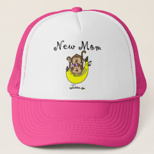 Twin Boy and Girl New Mum Tshirts Trucker Hat