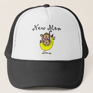 Twin Boy and Girl New Mum Tshirts Trucker Hat