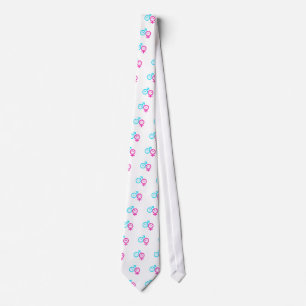 Twin boy and girl tie