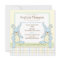 Twin Boy Bunny Rabbits Baby Shower Invitation