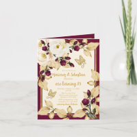 Twin Boy Girl 15 Birthday Champagne Burgundy Gold