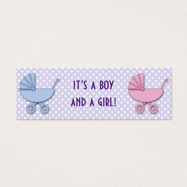 twin boy & girl polka dots (Front)