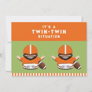 Twin Boys Baby Shower Invitation