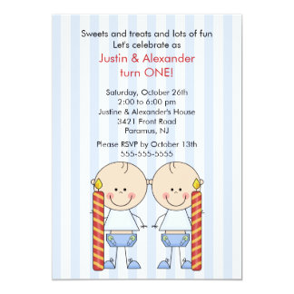twin first birthday cards invitations zazzle co nz