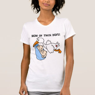 Twin Boys Mum-Stork Tshirts and Gifts