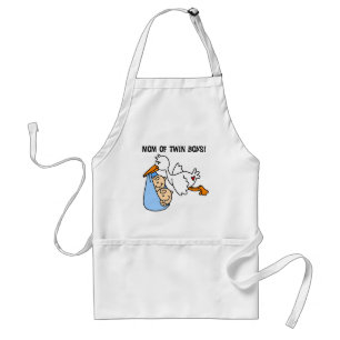 Twin Boys Mum-Stork Tshirts and Gifts Standard Apron