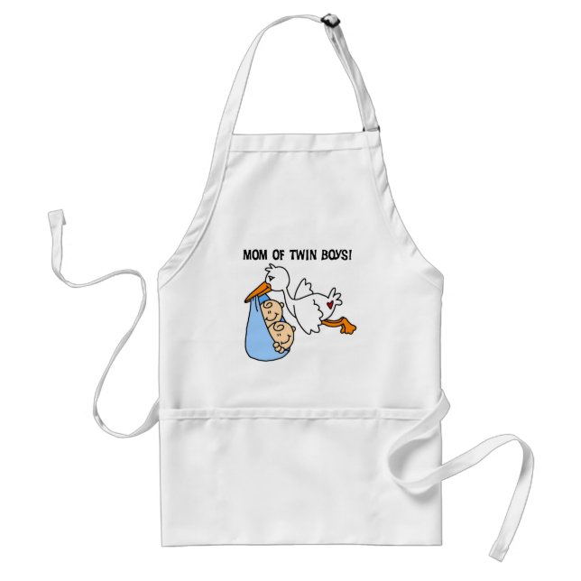 Twin Boys Mum-Stork Tshirts and Gifts Standard Apron (Front)