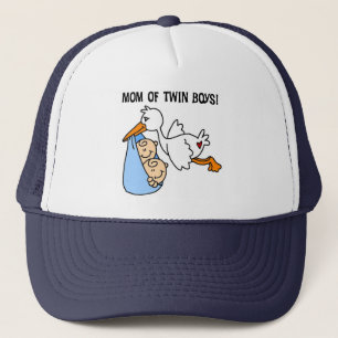 Twin Boys Mum-Stork Tshirts and Gifts Trucker Hat