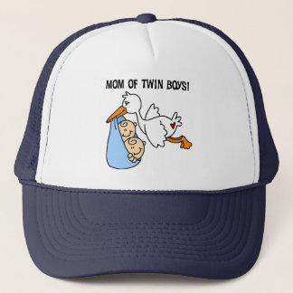Twin Boys Mum-Stork Tshirts and Gifts Trucker Hat