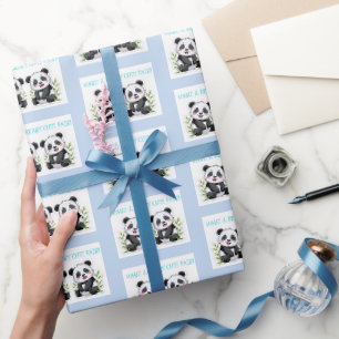 Twin Boys, Panda Bear Gift Wrap, Twins Baby Shower Wrapping Paper