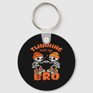 Twin Boys Twinning Halloween Best Friend Matching  Key Ring