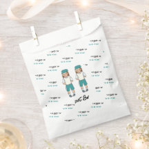 Twin Boys Upsherin Custom Favour Bags