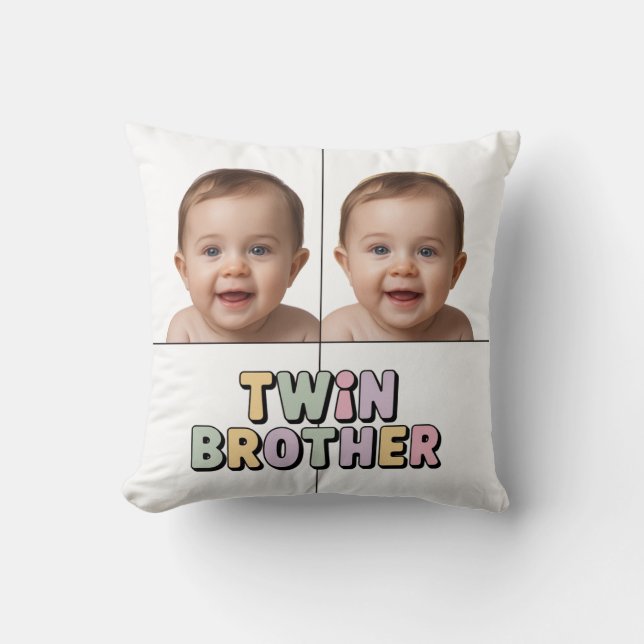 Twin brother baby  cushion (Front)