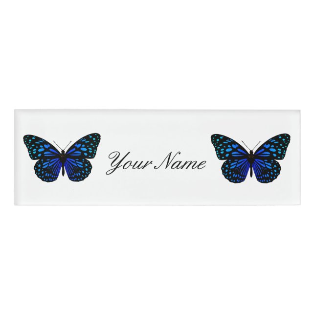 Twin Butterflies Thunder_Cove Name Tag (Front)