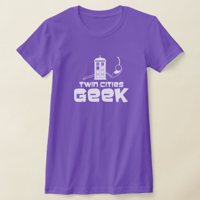 Twin Cities Geek T-Shirt (Fitted) (Laydown)