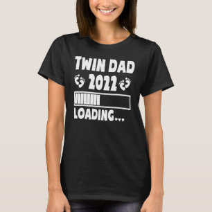 Twin Dad Of Twins 2022 Expecting Twin Dad Father's T-Shirt