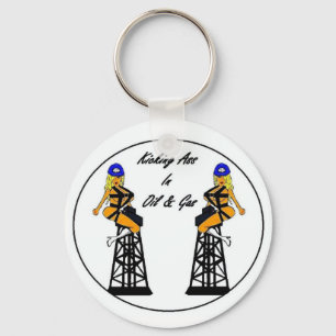 Twin Derricks Key Chain