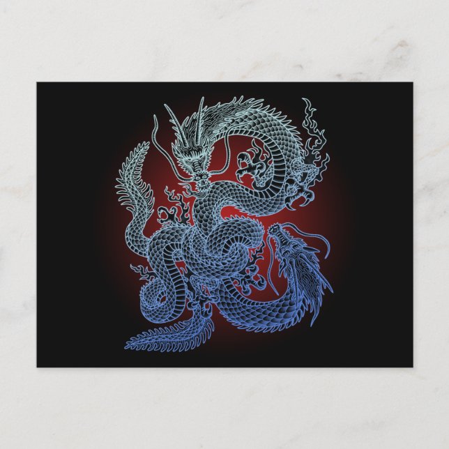 Twin-dragon(B) Postcard (Front)