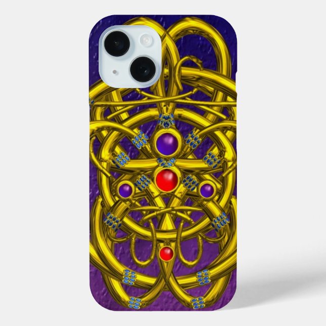 TWIN DRAGONS Purple Blue Case-Mate iPhone Case (Back)