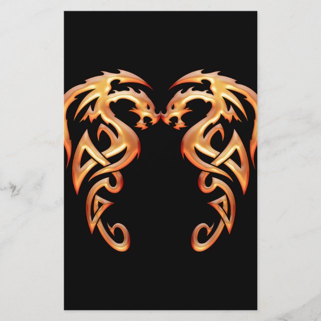 Twin Dragons Stationery (Front)