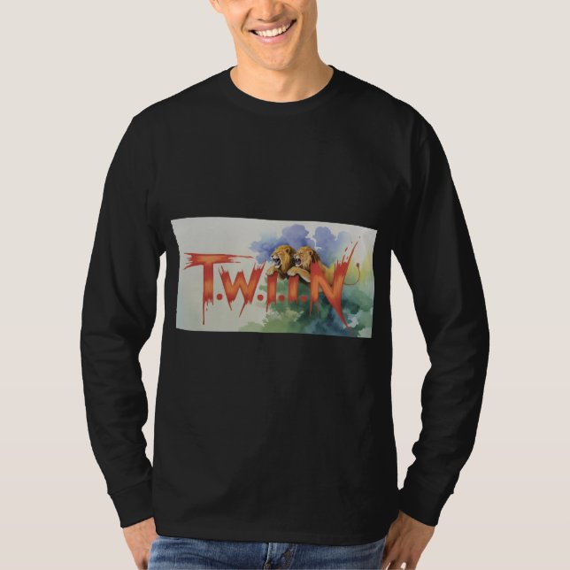 Twin Fist Lions Shirt – Bold Graphic (Front)