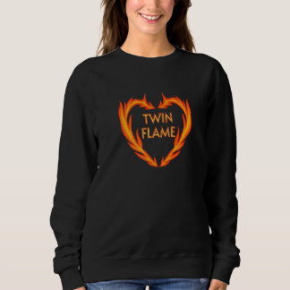 Twin Flame Fire Heart Sweatshirt