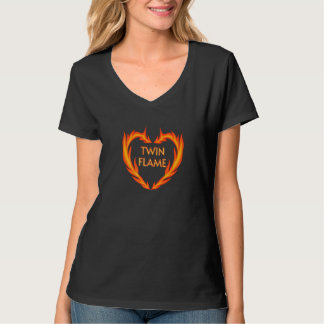 Twin Flame Fire Heart T-Shirt