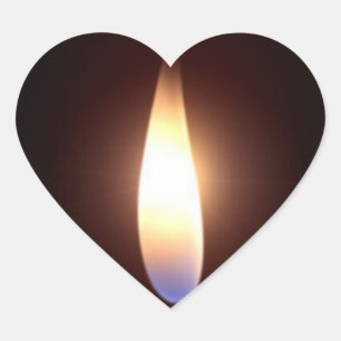 Twin flame heart Valentine's Day Sticker