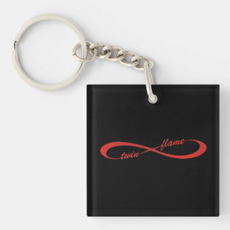 Twin Flame Infinity Key Ring