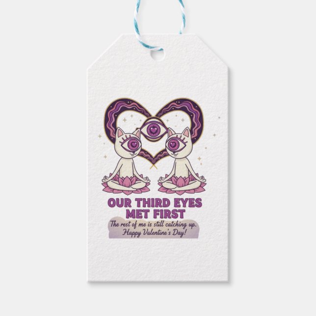 Twin Flame Valentine's day gift Tags (Front)