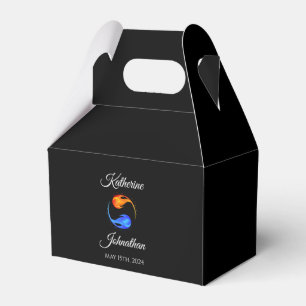 Twin Flame Wedding-Black-Favour Box