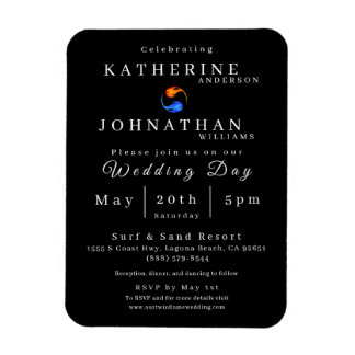 Twin Flame Wedding Invitation- Magnet