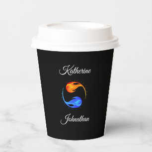 Twin Flame Wedding Theme- Paper Cups