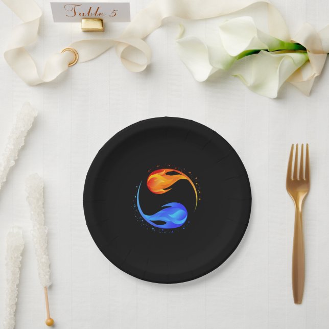 Twin Flame Wedding Theme- Paper Plate (Wedding)