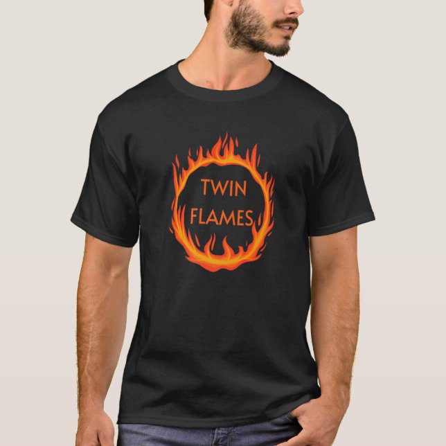Twin Flames Fire Circle T-Shirt (Front)