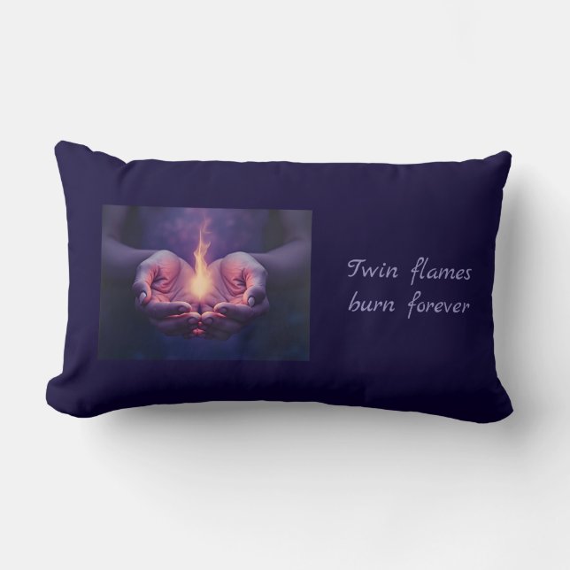 Twin Flames Lumbar Cushion (Front)