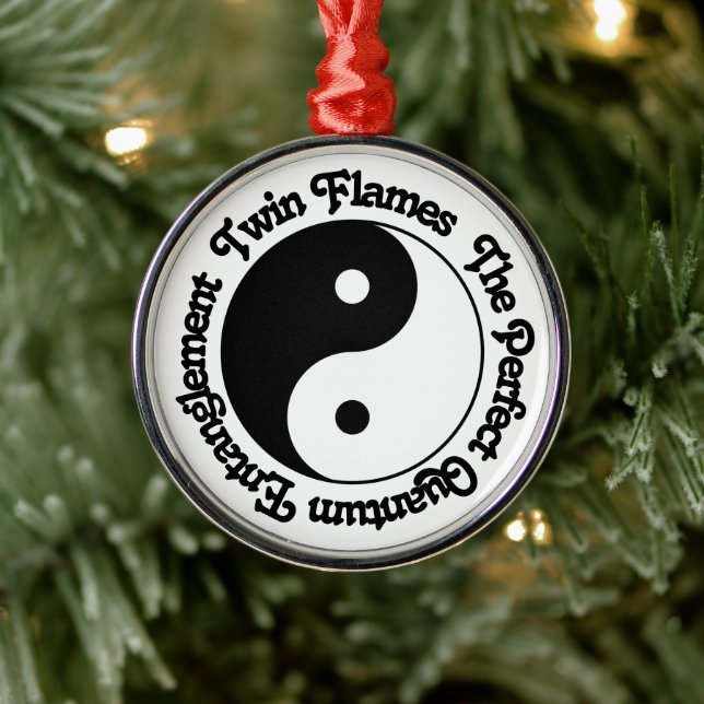 Twin Flames Quantum Entanglement Yin Yang Metal Tree Decoration (Tree)