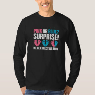Twin Gender Reveal Quote for a Gender Reveal Twin T-Shirt