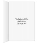 Twin Girl Boy Stork Baby Congratulations Card